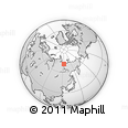 Outline Map of the Area around 70° 48' 25" N, 123° 19' 29" E, rectangular outline