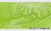 Physical 3D Map of the area around 70° 48' 25" N, 125° 52' 30" E