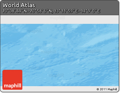 Physical 3D Map of the Area around 70° 48' 25" N, 13° 40' 30" E