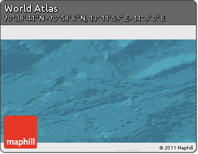 Satellite 3D Map of the Area around 70° 48' 25" N, 13° 40' 30" E