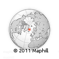 Outline Map of the Area around 70° 48' 25" N, 13° 31' 30" W, rectangular outline