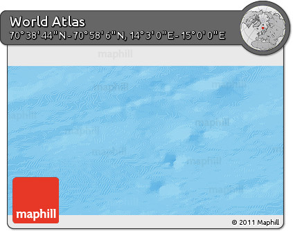 Physical 3D Map of the Area around 70° 48' 25" N, 14° 31' 30" E