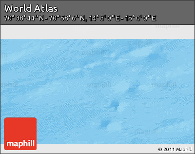Physical 3D Map of the Area around 70° 48' 25" N, 14° 31' 30" E