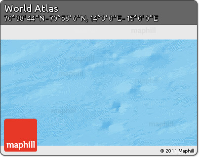Physical 3D Map of the Area around 70° 48' 25" N, 14° 31' 30" E