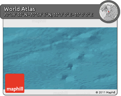 Satellite 3D Map of the Area around 70° 48' 25" N, 14° 31' 30" E