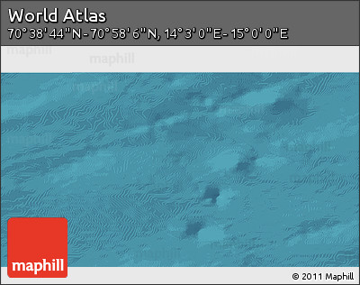 Satellite 3D Map of the Area around 70° 48' 25" N, 14° 31' 30" E