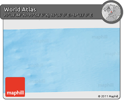 Physical 3D Map of the Area around 70° 48' 25" N, 17° 4' 30" E