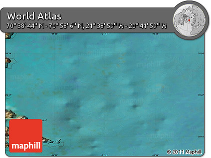 Satellite Map of the Area around 70° 48' 25" N, 21° 10' 29" W
