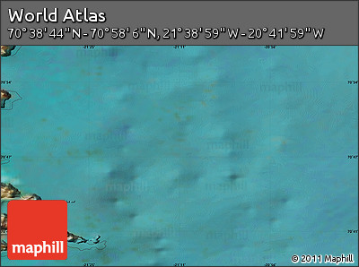 Satellite Map of the Area around 70° 48' 25" N, 21° 10' 29" W