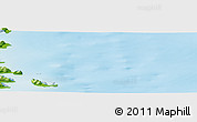 Physical Panoramic Map of the area around 70° 48' 25" N, 21° 10' 29" W