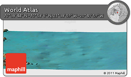 Satellite Panoramic Map of the Area around 70° 48' 25" N, 21° 10' 29" W