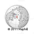 Outline Map of the Area around 70° 48' 25" N, 22° 52' 30" W, rectangular outline