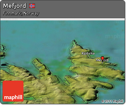 Satellite 3D Map of Mefjord