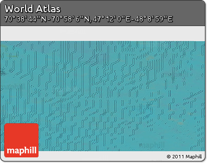 Satellite 3D Map of the Area around 70° 48' 25" N, 47° 40' 29" E