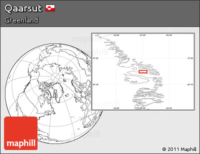 Blank Location Map of Qaarsut