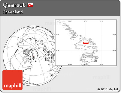 Blank Location Map of Qaarsut
