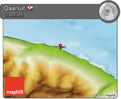 Physical Map of Qaarsut