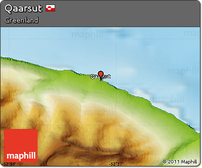 Physical Map of Qaarsut