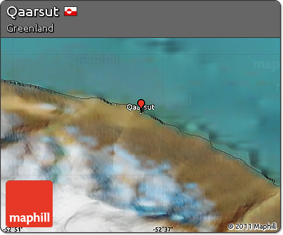 Satellite Map of Qaarsut