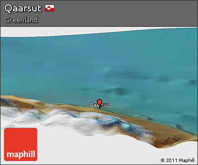 Satellite Panoramic Map of Qaarsut