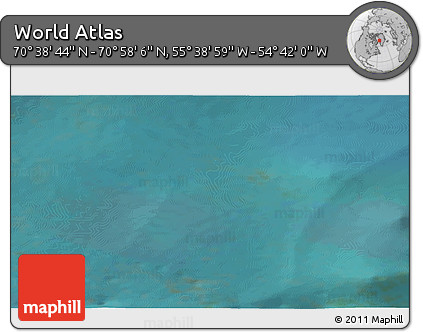 Satellite 3D Map of the Area around 70° 48' 25" N, 55° 10' 29" W