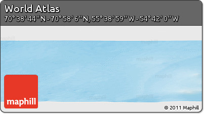Physical Panoramic Map of the Area around 70° 48' 25" N, 55° 10' 29" W