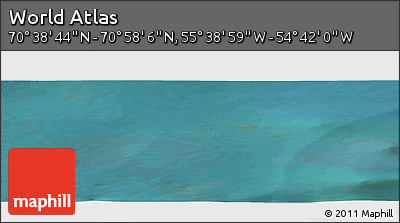 Satellite Panoramic Map of the Area around 70° 48' 25" N, 55° 10' 29" W