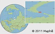 Savanna Style Location Map of the area around 70° 48' 25" N, 57° 1' 29" E
