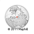 Outline Map of the Area around 70° 48' 25" N, 57° 52' 30" E, rectangular outline