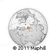 Outline Map of the Area around 70° 48' 25" N, 59° 34' 30" E, rectangular outline