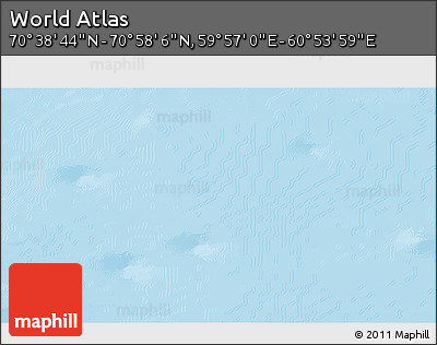 Physical 3D Map of the Area around 70° 48' 25" N, 60° 25' 29" E