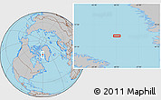 Gray Location Map of the area around 70° 48' 25" N, 60° 16' 29" W
