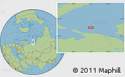 Savanna Style Location Map of the area around 70° 48' 25" N, 62° 7' 30" E