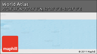 Physical Panoramic Map of the Area around 70° 48' 25" N, 62° 58' 30" E