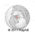 Outline Map of the Area around 70° 48' 25" N, 65° 22' 30" W, rectangular outline
