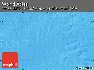 Political Map of the Area around 70° 48' 25" N, 6° 52' 30" E