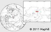 Blank Location Map of the area around 70° 48' 25" N, 72° 19' 29" E