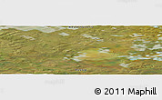 Satellite Panoramic Map of the area around 70° 48' 25" N, 75° 43' 29" E
