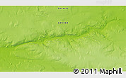 Physical 3D Map of the area around 70° 48' 25" N, 83° 13' 29" W