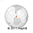 Outline Map of the Area around 70° 1' 49" S, 65° 22' 30" W, rectangular outline