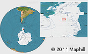 Satellite Location Map of the area around 70° 19' 23" S, 64° 31' 30" W