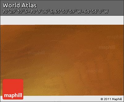 Physical 3D Map of the Area around 70° 19' 23" S, 65° 22' 30" W