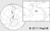 Blank Location Map of the area around 70° 19' 23" S, 65° 22' 30" W