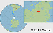 Savanna Style Location Map of the area around 70° 19' 23" S, 65° 22' 30" W