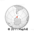 Outline Map of the Area around 70° 19' 23" S, 68° 46' 30" W, rectangular outline