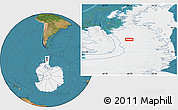 Satellite Location Map of the area around 70° 36' 50" S, 66° 13' 29" W