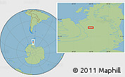Savanna Style Location Map of the area around 70° 36' 50" S, 66° 13' 29" W