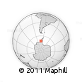 Outline Map of the Area around 70° 36' 50" S, 70° 28' 29" W, rectangular outline