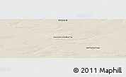 Shaded Relief Panoramic Map of the area around 71° 5' 42" N, 100° 22' 30" E
