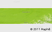 Physical Panoramic Map of the area around 71° 5' 42" N, 101° 13' 29" E